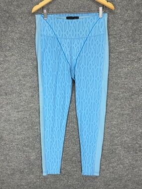 Adidas X Ivy Park Beyoncé Mesh Panel Stretch Leggings Women’s L Blue Yoga Gym